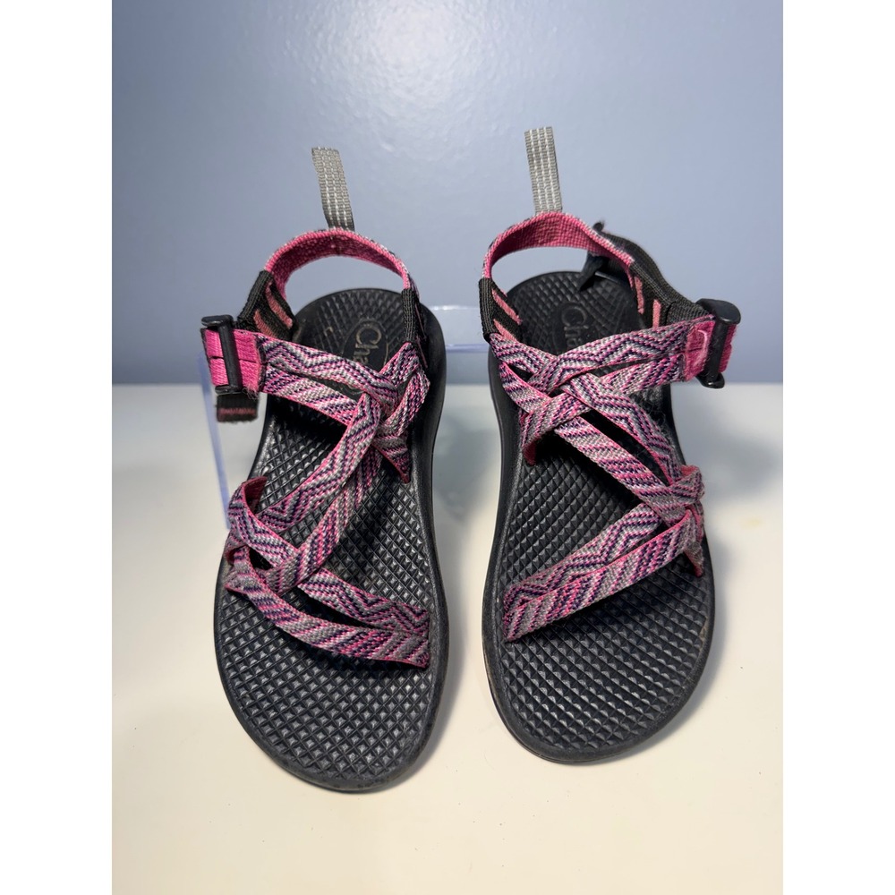 Chaco Kids Z/Cloud Pink Purple Geometric Strappy Hiking Sandals Size 12 J180092